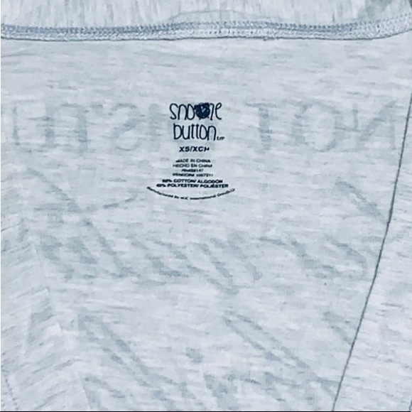 Snooze Button Gray Sleeping Robe 👘 XS - Picture 4 of 8